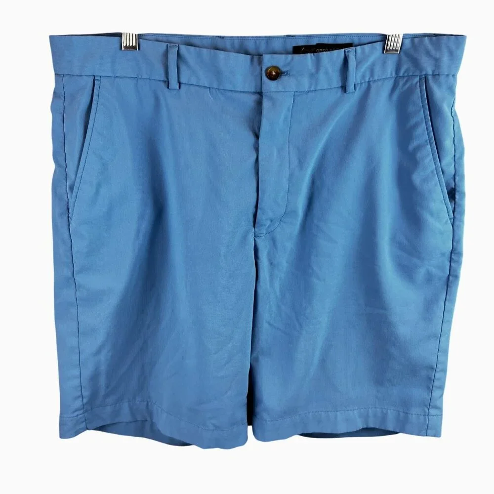 Greg Norman Mens Blue Golf Shorts Size 36 Lightweight Breathable Classic Design